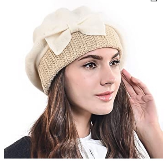 Forbusite cream hat with bow - Picture 5 of 12